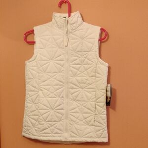 Jane Ashley White Quilted Vest